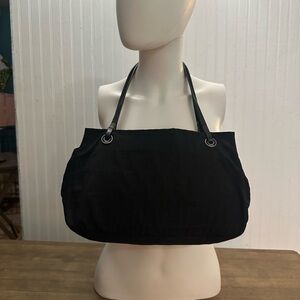 Fendi Black Canvas Zucca FF Monogram Handbag